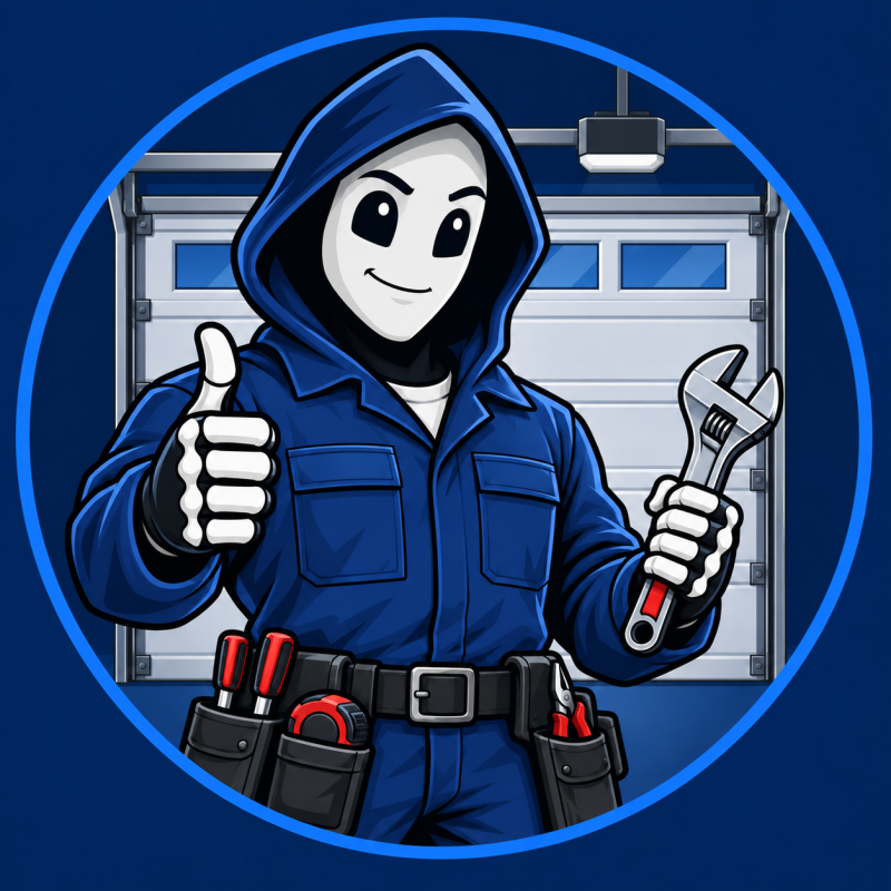 Garage Door Reaper mascot